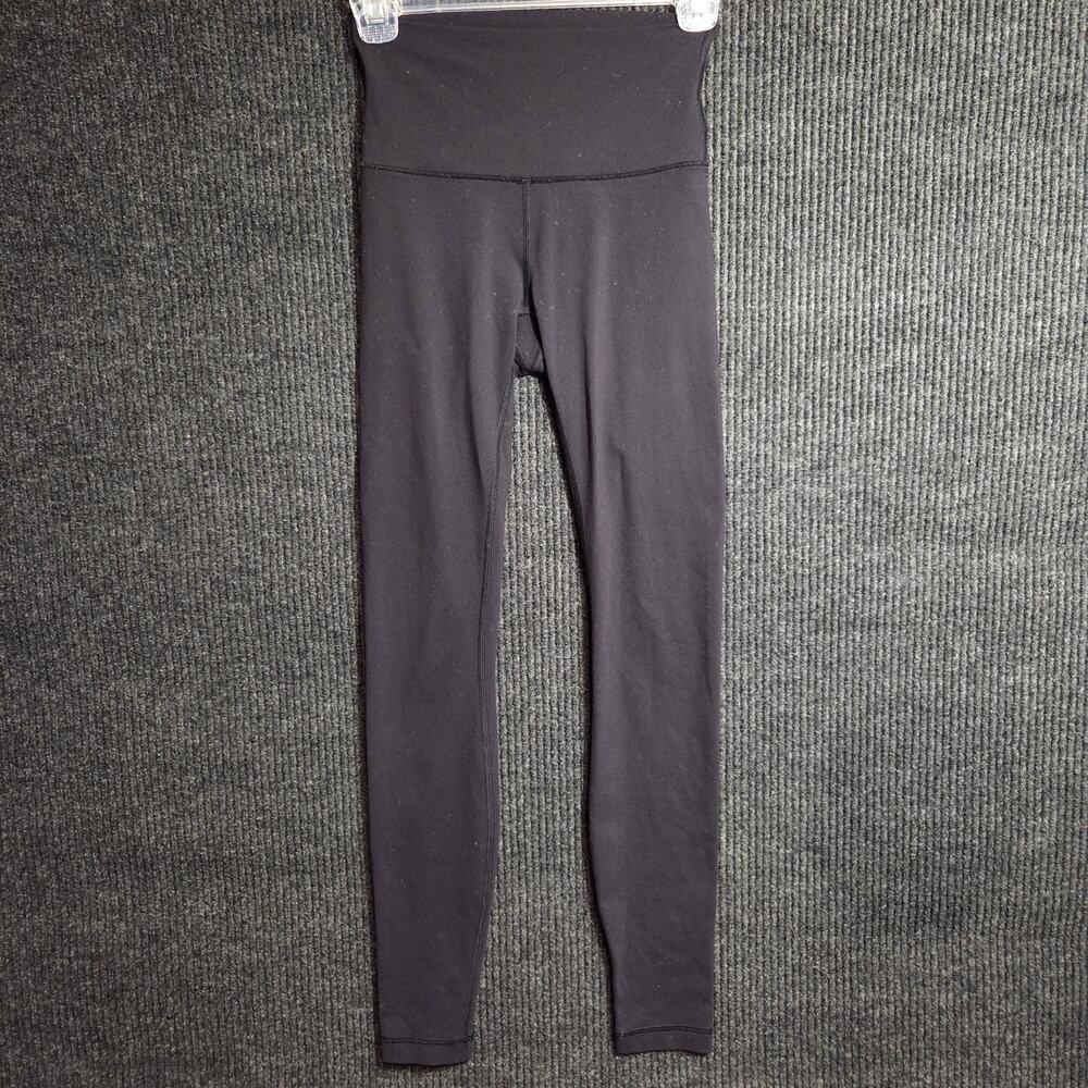 Lululemon Align Black Leggings Size 2 Ankle Length High Waisted